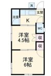 土方ハイツの間取り画像