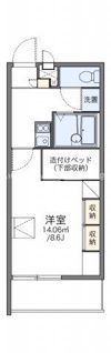 レオパレスCartier勅使Kの間取り画像