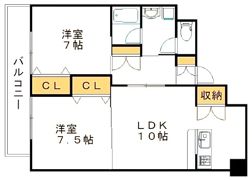 セントフォール新飯塚駅前の間取り画像