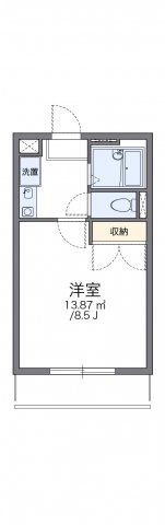 レオパレスSt．Leaf2号館の間取り画像