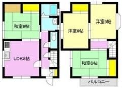 中泉町賃貸住宅の間取り画像