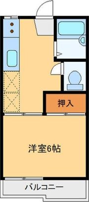 中野ハイツAの間取り画像