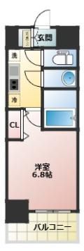 プレサンス塚本グランゲートの間取り画像