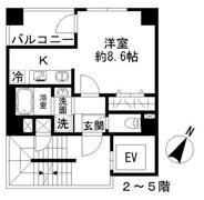 Azur勝どき4丁?の間取り画像
