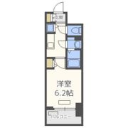 プレサンスタワー北浜の間取り画像