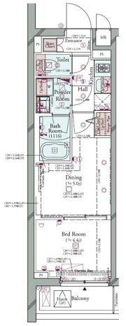 コンシェリア中野南台 THE RESIDENCEの間取り画像