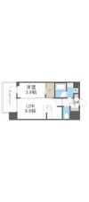 シーズンフラッツ中崎の間取り画像