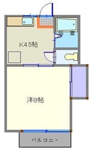 弓の町ハイツA棟の間取り画像