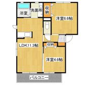 ヴィラエクレールB棟の間取り画像