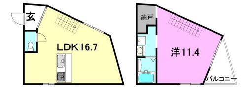 NICO APARTMENTの間取り画像