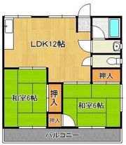 セントラルコーポ大西の間取り画像