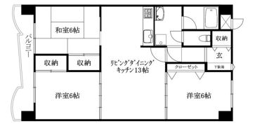グランドール福音寺の間取り画像