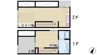 Y’sHouse Zensyouji Xの間取り画像