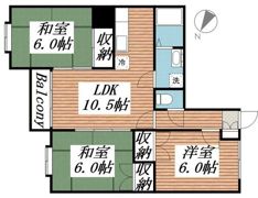 サンワロイヤル長江の間取り画像