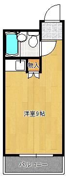 ホワイトパレス北九大前 101号室の間取り画像