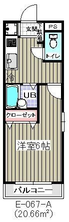 本八幡レジデンス(E-067)の間取り画像