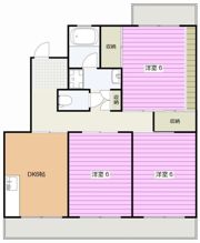 ラフォーレ渡瀬の間取り画像