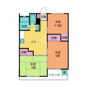 飯塚ツインコーポ Aの間取り画像