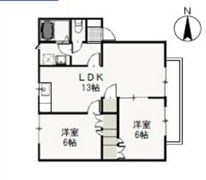 アネーロ白石の間取り画像