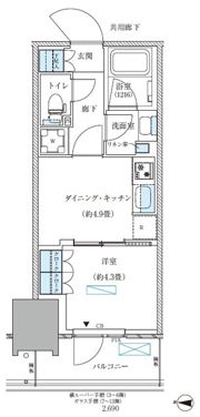 パークアクシス西大島コンフォートスクエアの間取り画像