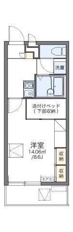 レオパレスアウローラの間取り画像