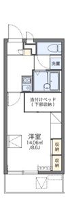 レオパレスアウローラの間取り画像
