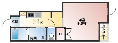 （仮）草津市矢倉1丁目新築アパートの間取り画像