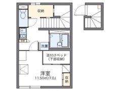 レオパレス八ヶ崎の間取り画像