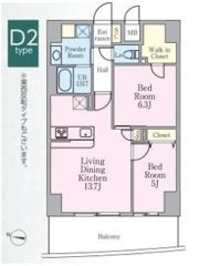 グランシエル川口の間取り画像