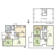 自由が丘戸建の間取り画像