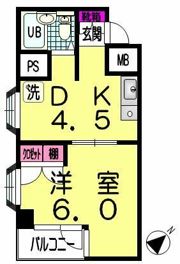 レジデンス坂本の間取り画像