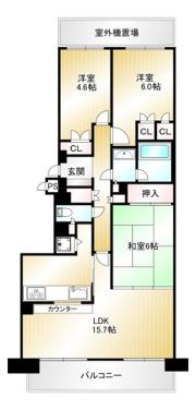 パークハイム神戸熊内町の間取り画像