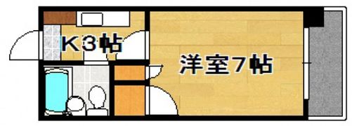 山本ビル（小河内町）の間取り画像