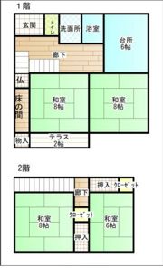 栄田住宅 4DKの間取り画像