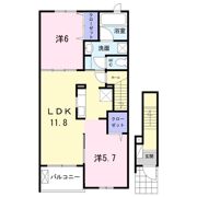 ハイツシェルティーCの間取り画像