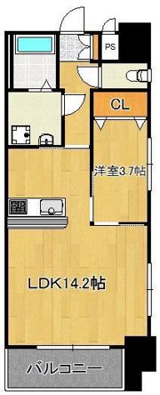 ERIOS COURT 中津口の間取り画像