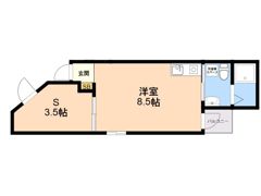 ガレット南福岡の間取り画像