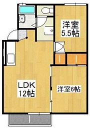 フォーブル庭瀬 西棟の間取り画像