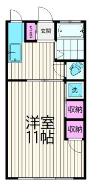 柳田マンションの間取り画像