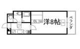 サザンルネス三山木の間取り画像