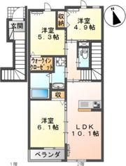メープルⅡの間取り画像