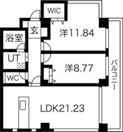 Blanc Mison覚王山の間取り画像
