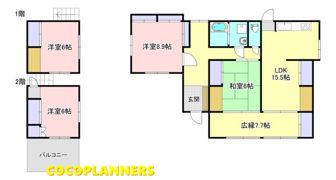 須屋戸建ての間取り画像