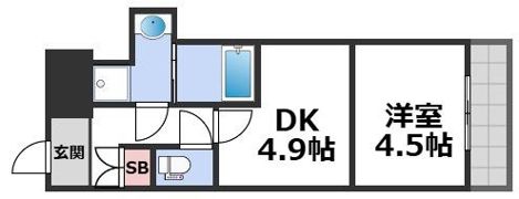 GARDENIA高井田の間取り画像