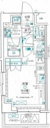 デュオステージ武蔵関の間取り画像