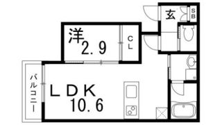 アリシア畑原通の間取り画像