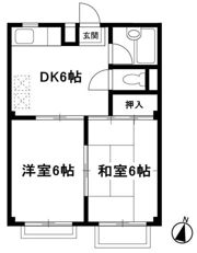 セラミックハイツ鶴見の間取り画像