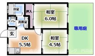 ハイツシャロームの間取り画像