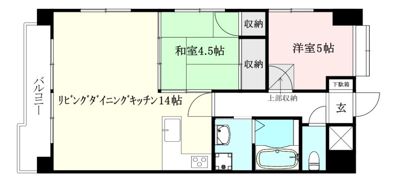 ロイヤルアネックス喜与町の間取り画像