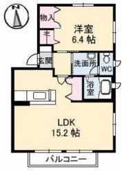 オレンジテラス B棟の間取り画像